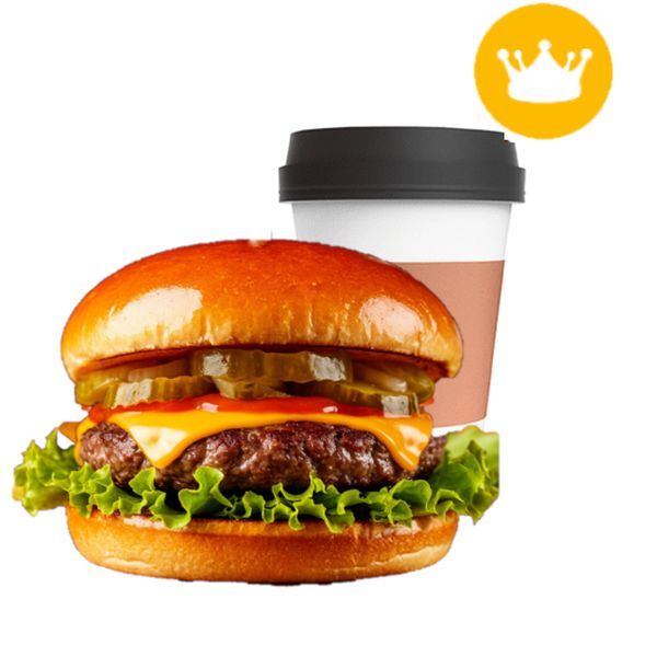 Гамбургер King + Кофе