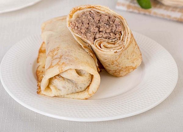 Блины с мясом