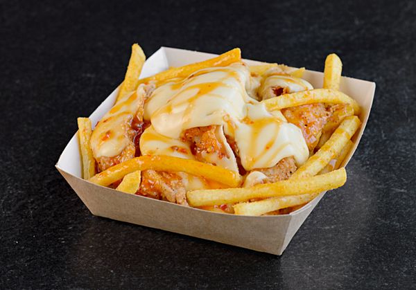 Картофель фри с курицей фрай чикен