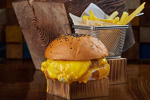 Бургер 4 сыра