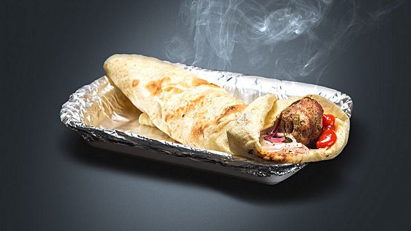 Мясо свинина в лаваше