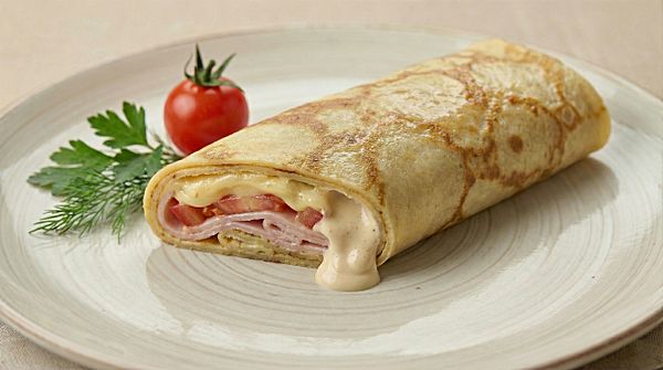 Блин Четыре сыра+ветчина