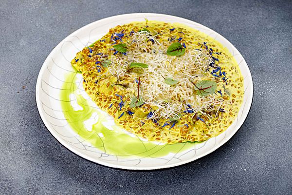 Орзотто с вешенкой, шампиньоном и трюфельным маслом