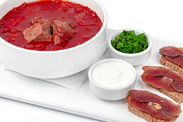 Борщ с телятиной