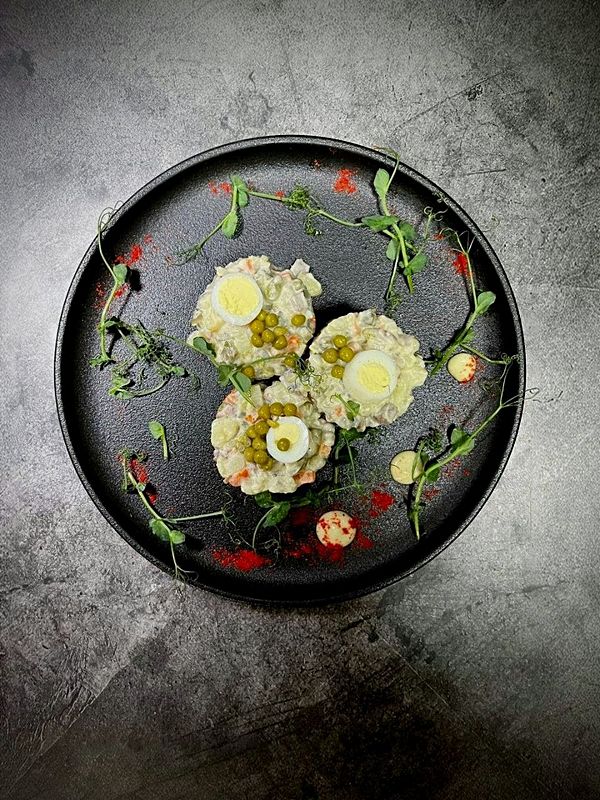 Le`ливье с говядиной