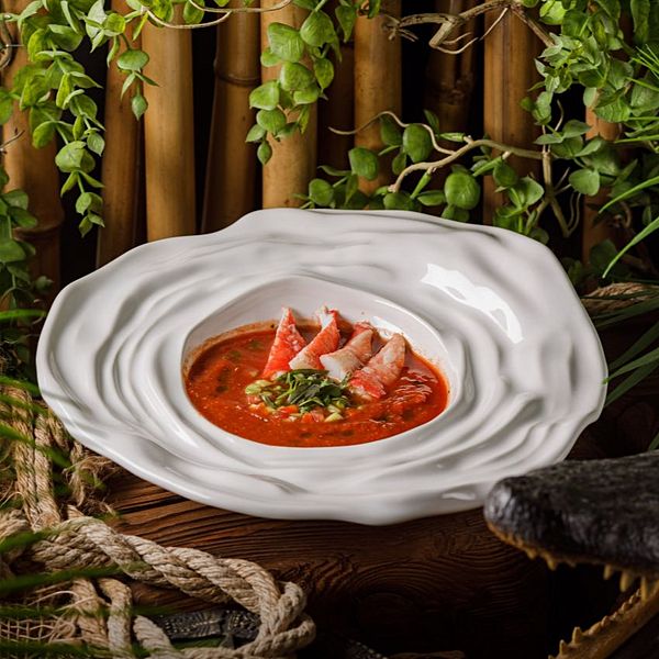 Гаспачо с камчатским крабом