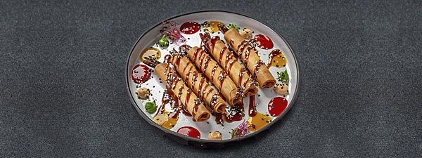 Тигровые креветки в тесте брик