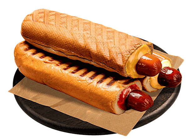 Французский хотдог со свиной сосиской