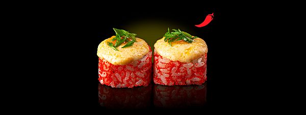 Ролл запеченный с креветкой