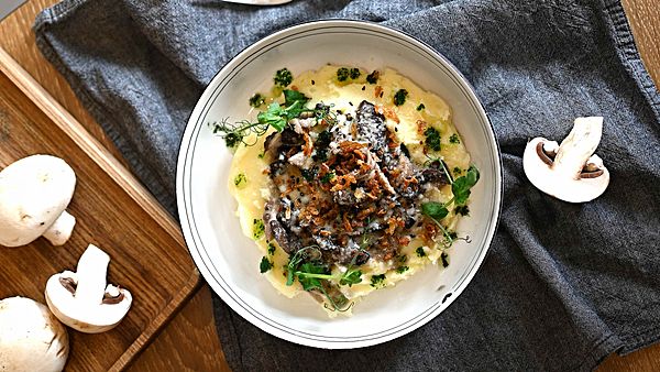 Пюре с Индейкой и Грибами