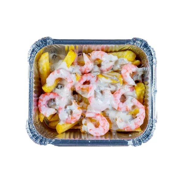 Фри с креветками и соусом Тартар