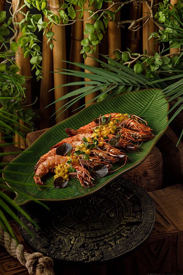 Аргентинские креветки под сальсой