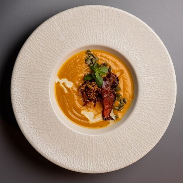 Тыквенный крем-суп с беконом