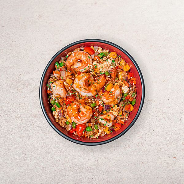 Рис с креветками