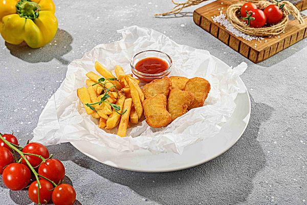 Наггетсы с картошкой фри