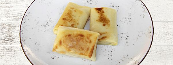 Блины с мясом со сметаной