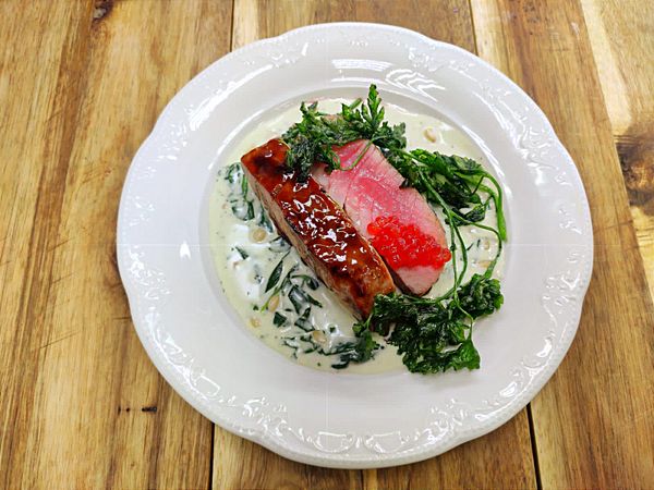 Глазированный стейк из тунца