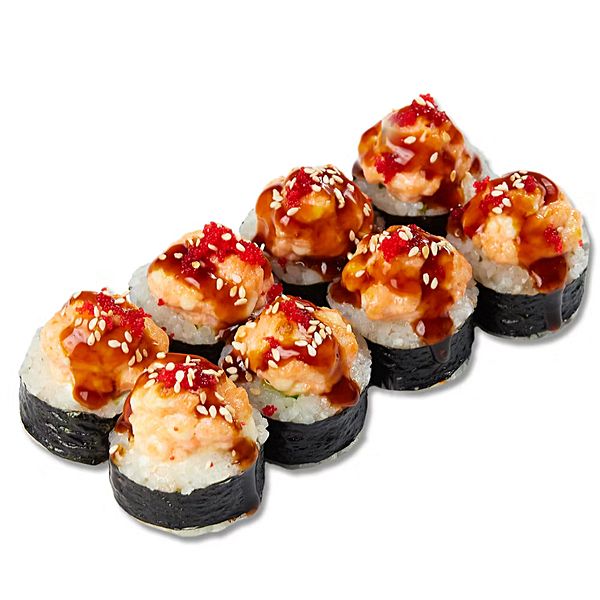 Запеченный ролл с лососем