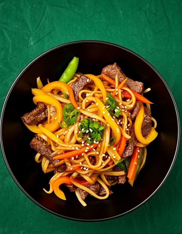 Удон с говядиной