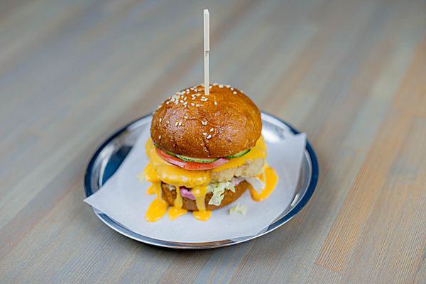 Бургер с мраморной говядиной