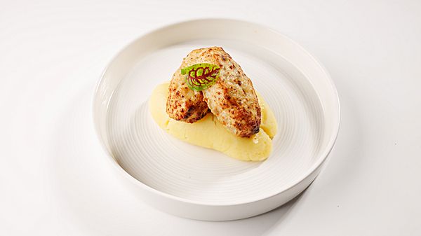 Куриные котлетки с пюре