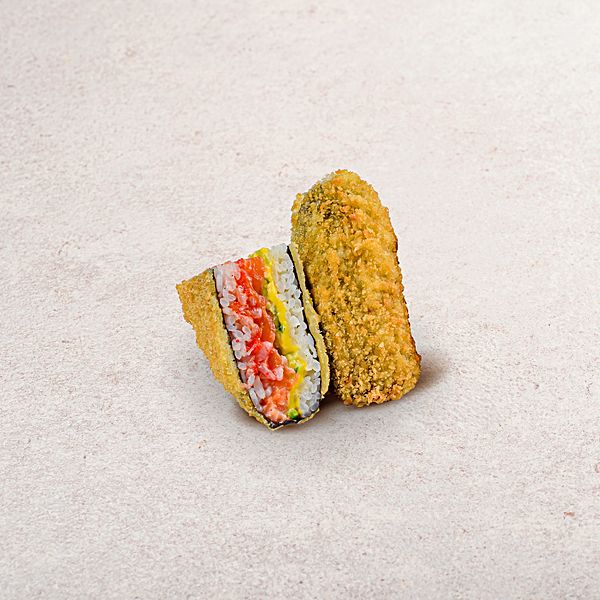 Онигири темпура с лососем