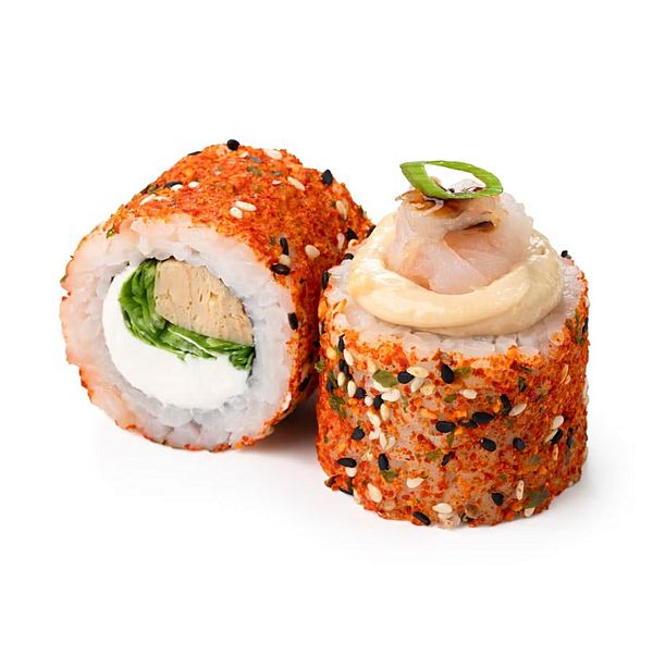 Креветка с соусом из пармезана