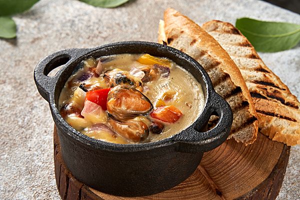 Жульен из мидий