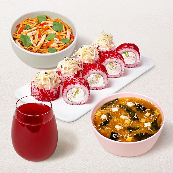 Бизнес-ланч Пикантный L с клюквенным морсом