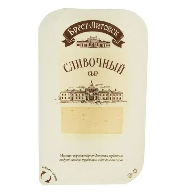 СЫР БРЕСТ-ЛИТОВСК СЛИВОЧНЫЙ 50% нар.130г