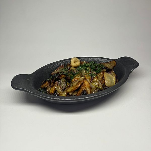 Картофель жареный с грибами