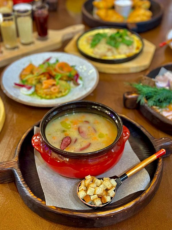 Гороховый суп с копченостями