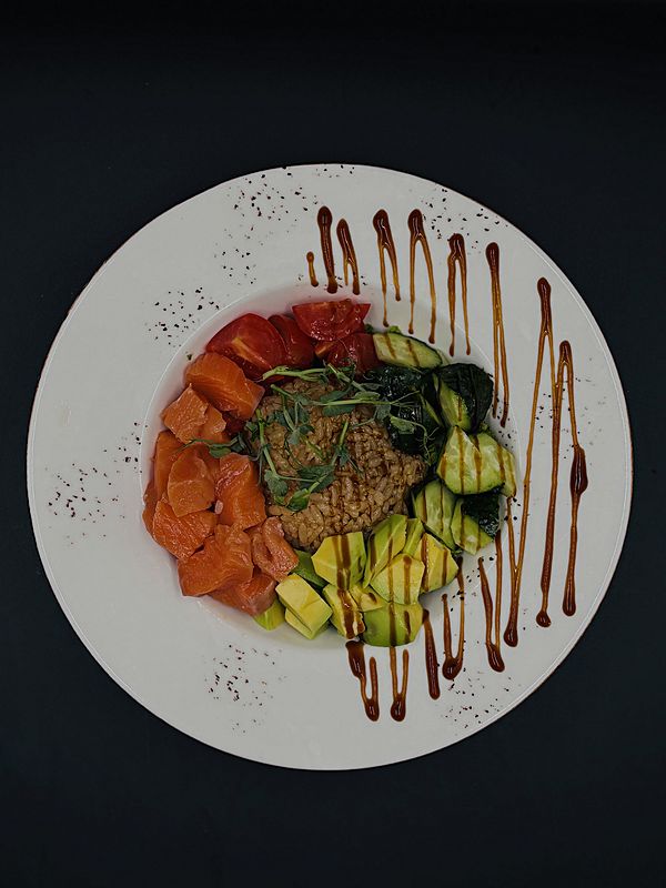 Поке с лососем