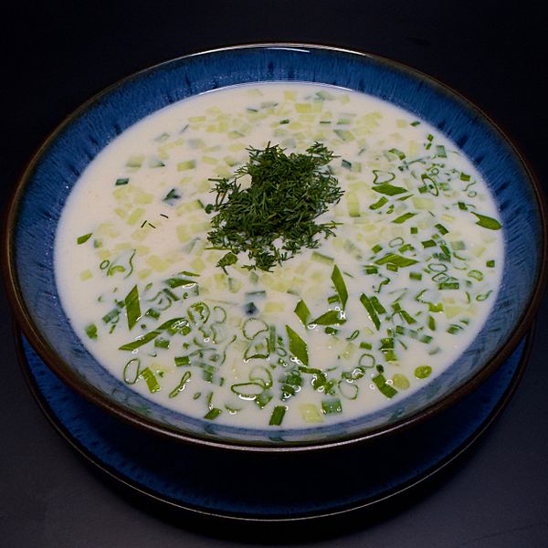 Окрошка с курицей