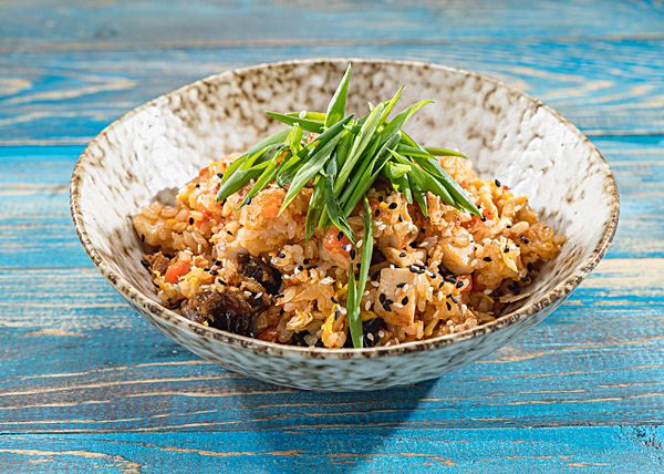 Тяхан с курицей