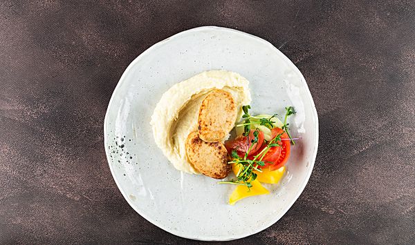 Котлеты из индейки с картофельным пюре