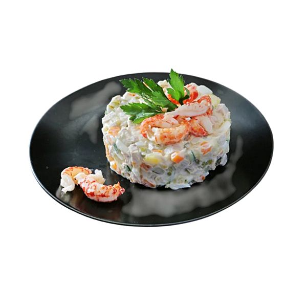 Оливье с морепродуктами