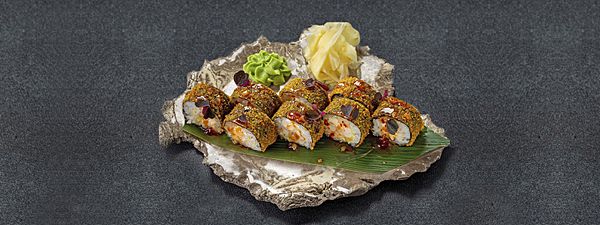 Жареный ролл с манго