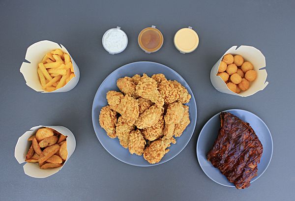 Большой набор с ребрами