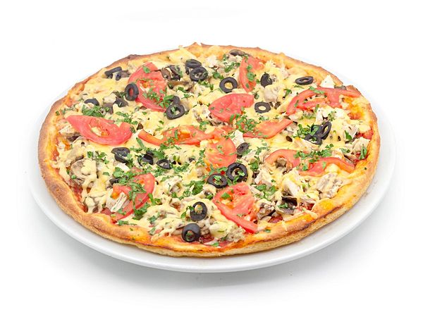 С курицей и грибами