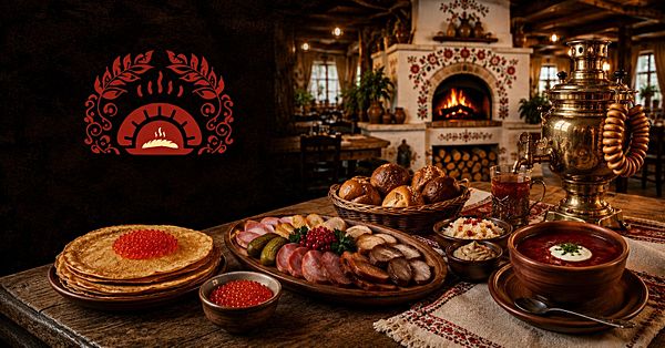 На печи
