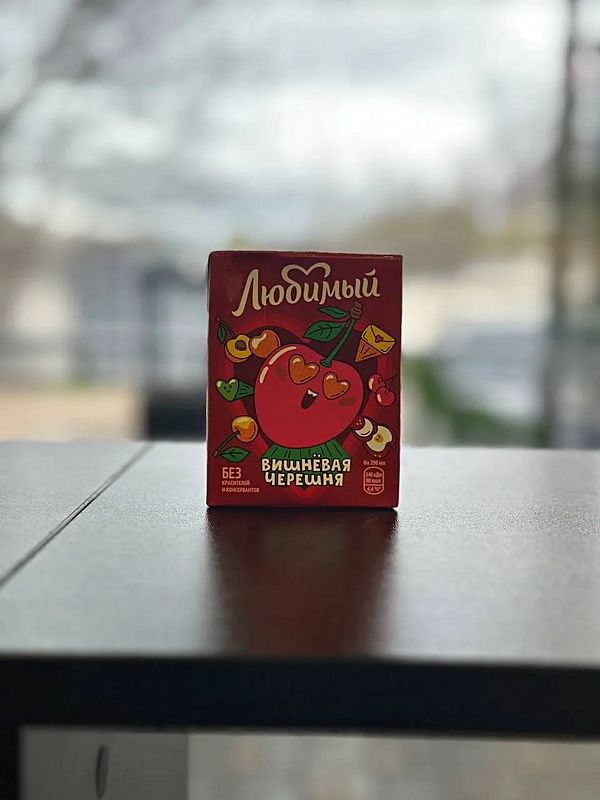 Сок Любимый вишневая черешня