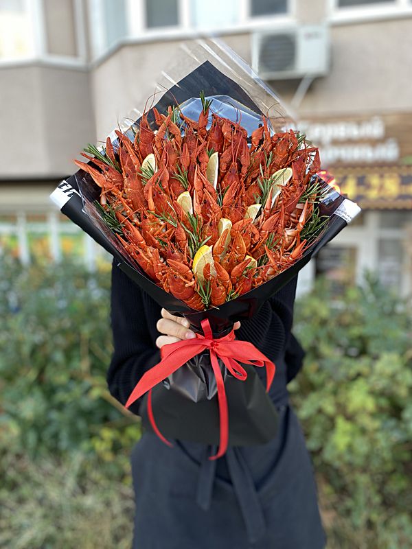 Мужской букет с раками