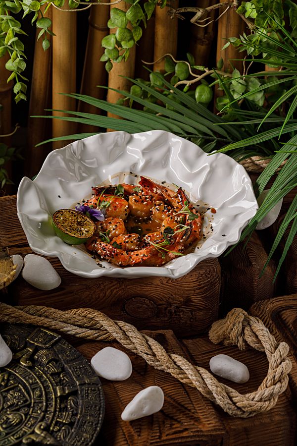 Креветки в соусе терияки