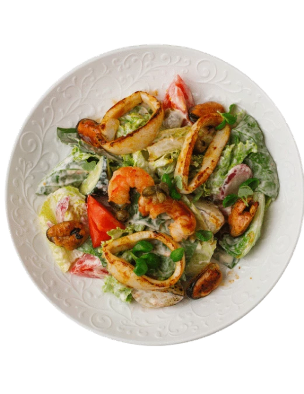 Салат с морепродуктами