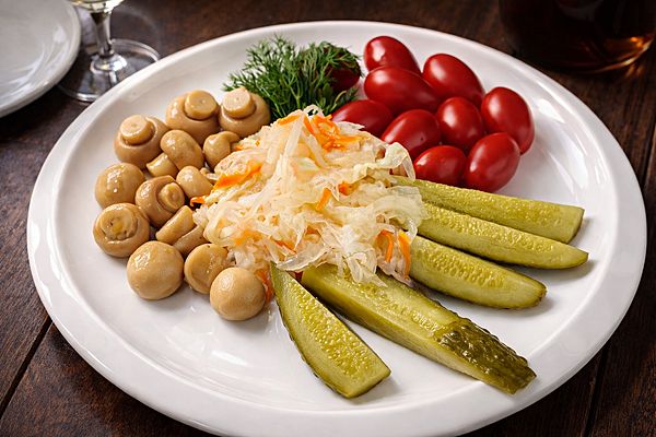 Ассорти маринованных овощей