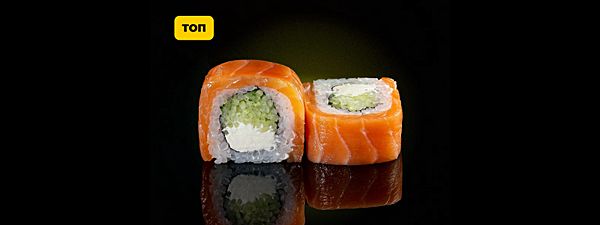 Ролл филадельфия с огурцом (8 шт)