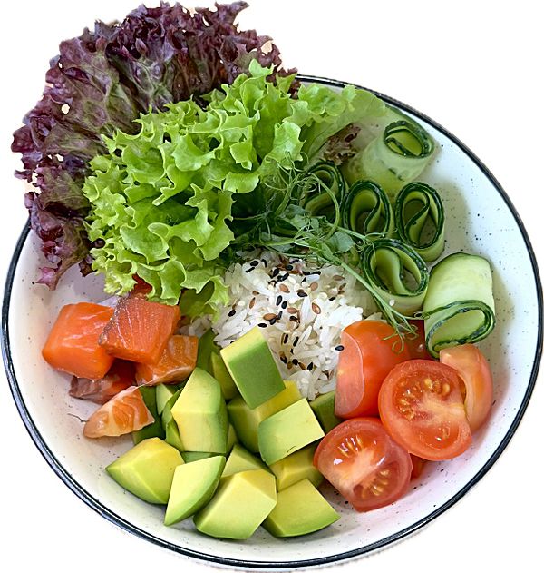 Боул с лососем