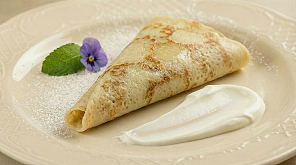 Блин со сметаной