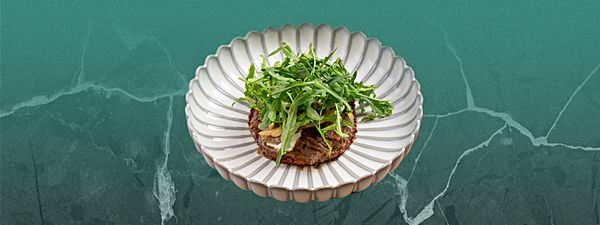 Драник с говяжьими щечками